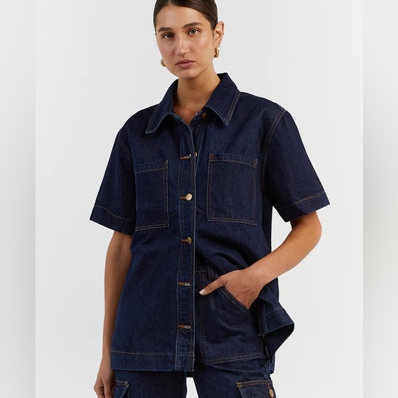 DISSH Dark Blue Jean Jacket - Picture 3 of 11